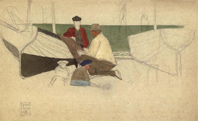 Joseph E.Southall Mending the Net